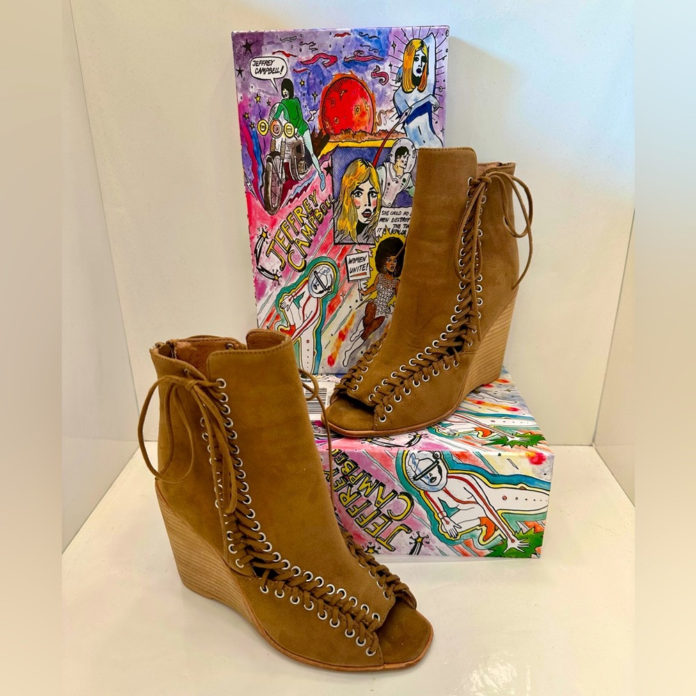 Jeffrey Campbell Brown Ankle Boots